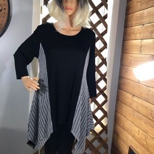 Indigo soul women’s top peasant tunic